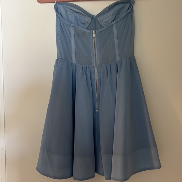 Hart Corset Mini Dress In Artic Blue - Picture 5 of 5
